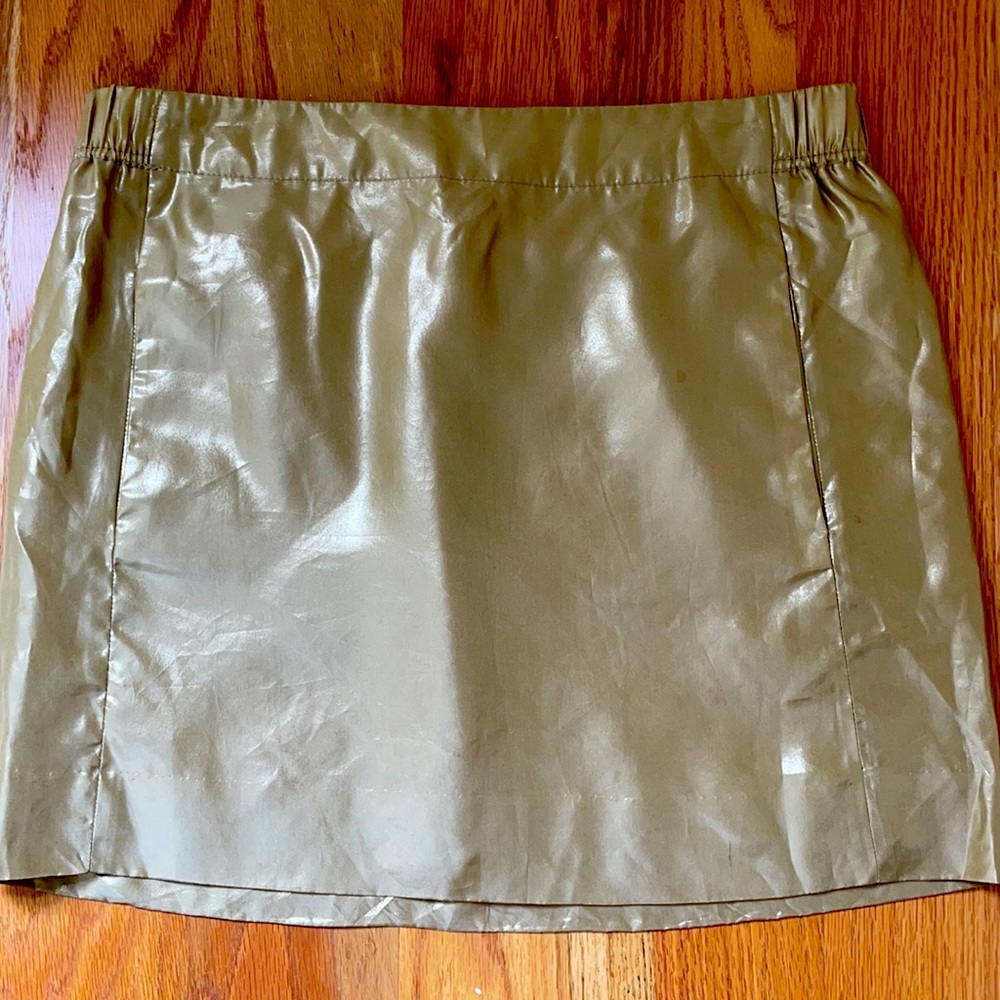 J. Crew silk gold skirt size 4